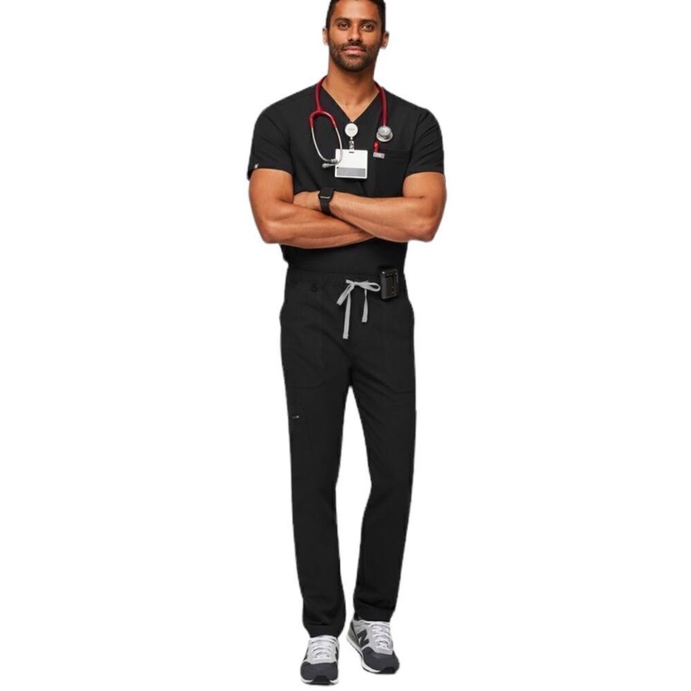 Figs Technical Collection Cairo Cargo Scrub Black Size XL Reg Length